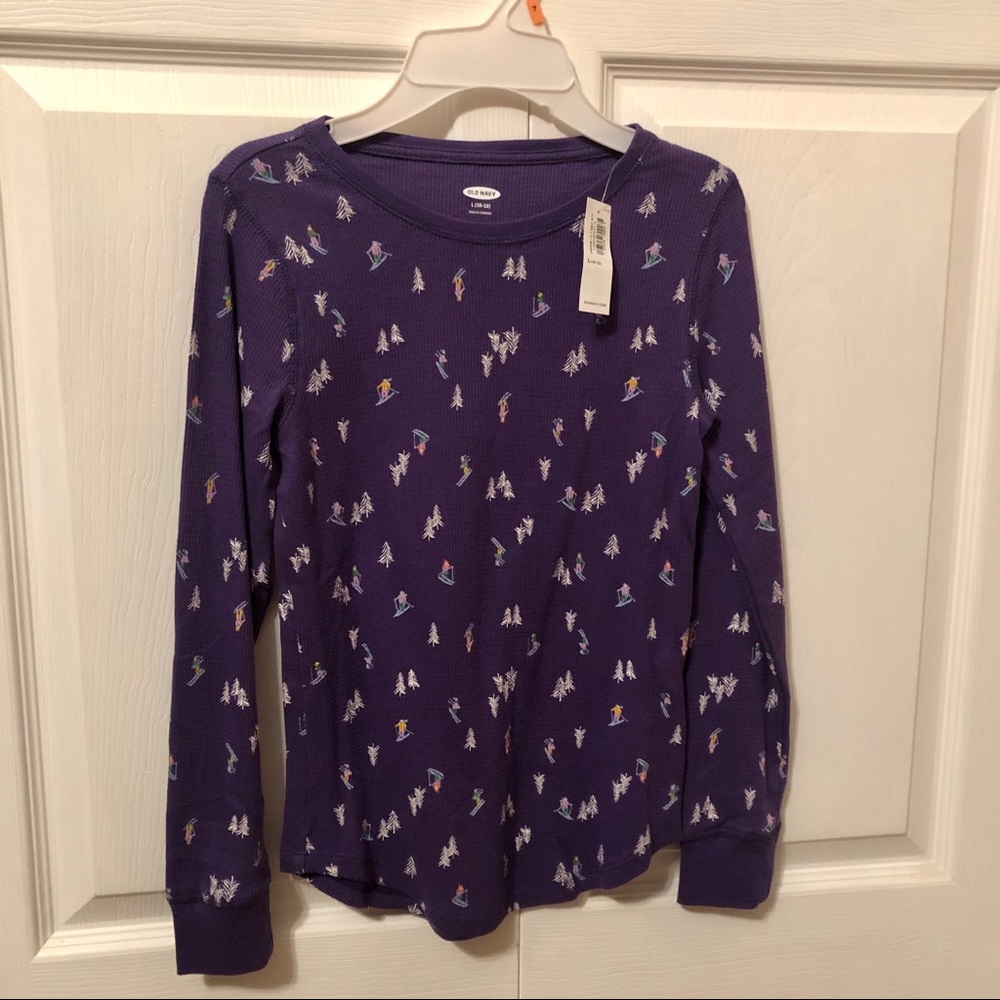 OLD NAVY GIRLS PURPLE LONG SLEEVE THERMAL